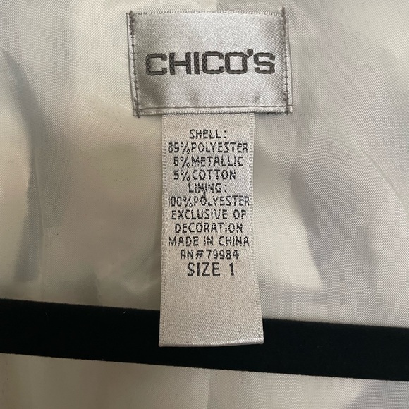 Chico’s sport jacket, size 1, pristine condition - Picture 5 of 7